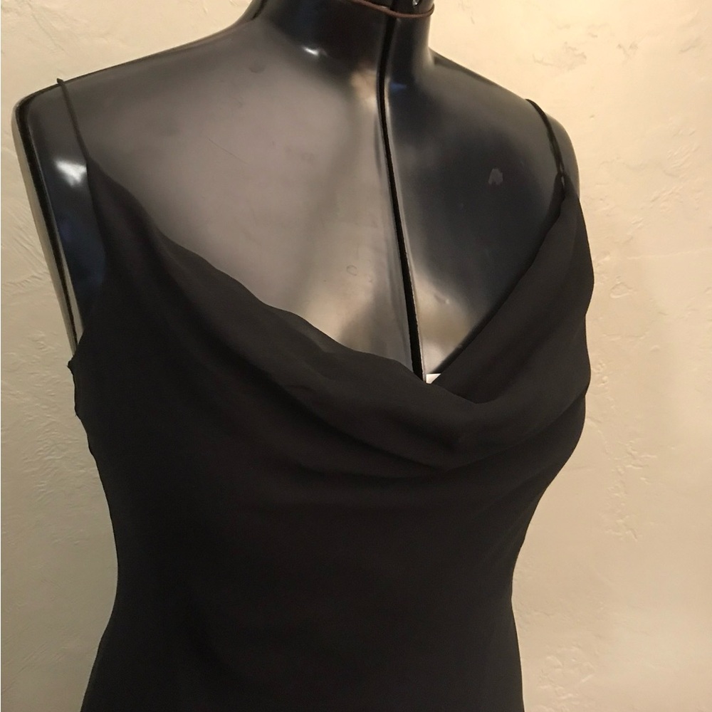 Elie Tahari Elegant Black Asymmetrical Dress